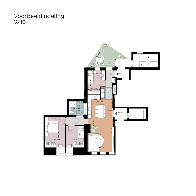 Odaklooster Venray, Appartement, bouwnummer: 10, Venray