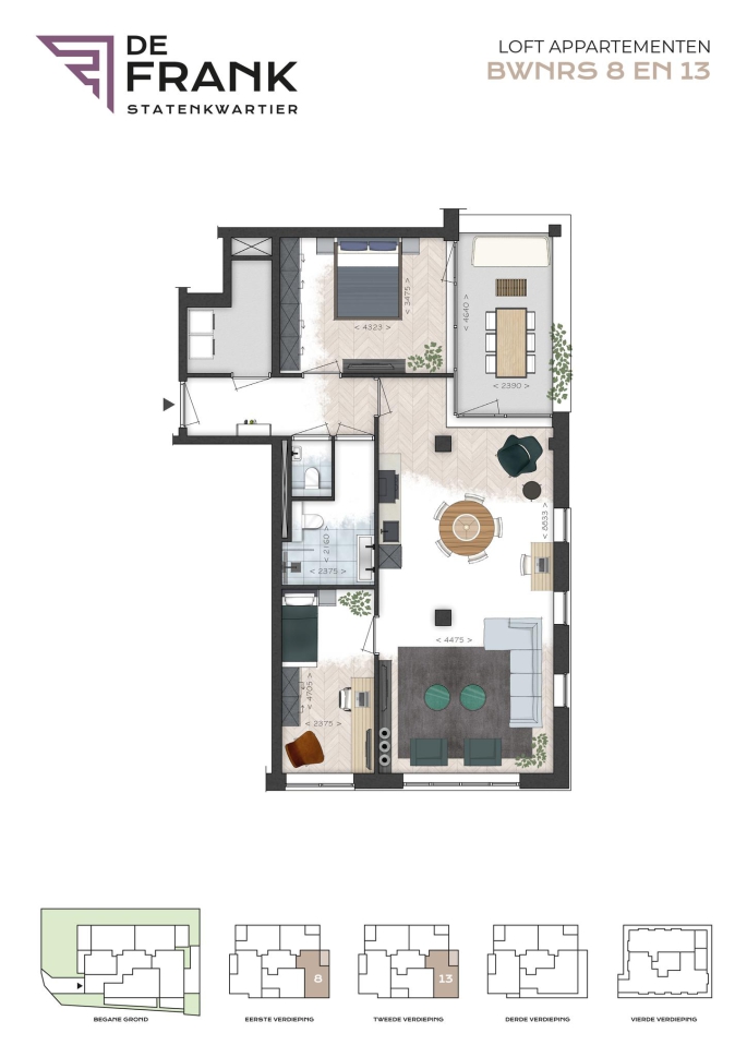 De Frank, Statenkwartier, De Frank, Loft appartementen, 's-Gravenhage