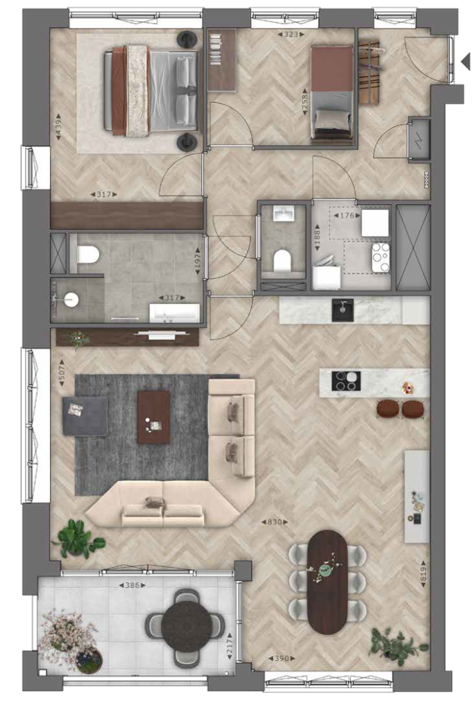 De Taantorens - laatste appartementen te koop!, Toren 2 - linker appartement, bouwnummer: T2.02-L, Maassluis