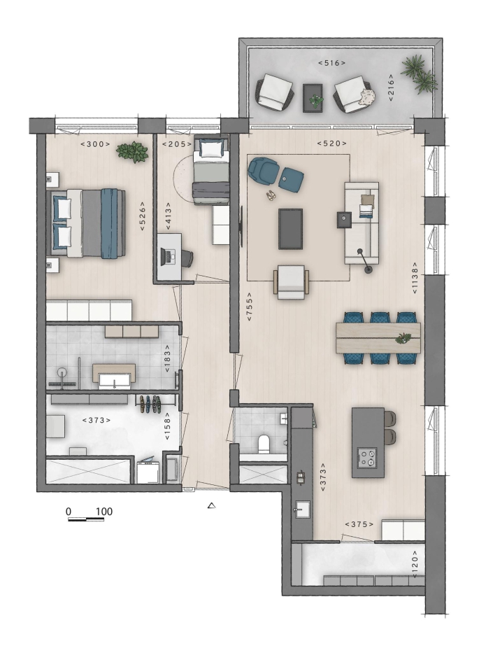 De Zaanse Helden, 3-kamer appartement, bouwnummer: 440, Zaandam
