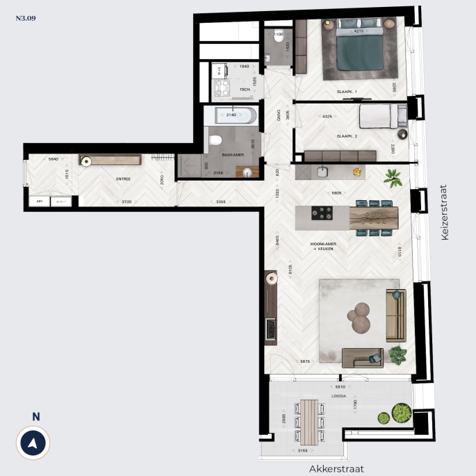 POST Breda - Nog 2 appartementen beschikbaar!, POST Breda TYPE N.3.09 | Appartement, Breda