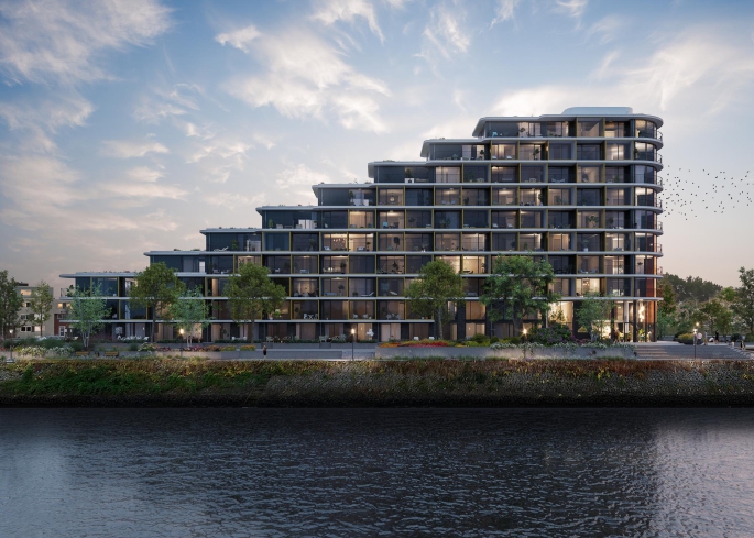 Waterside II, Type F1A - Appartement Waterside II, Rotterdam