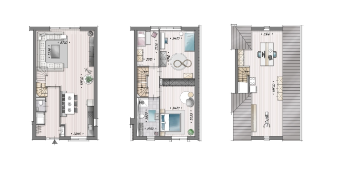 GROOTS, 3-onder-1 kap woning aan de Nieuwelaan, Heiloo