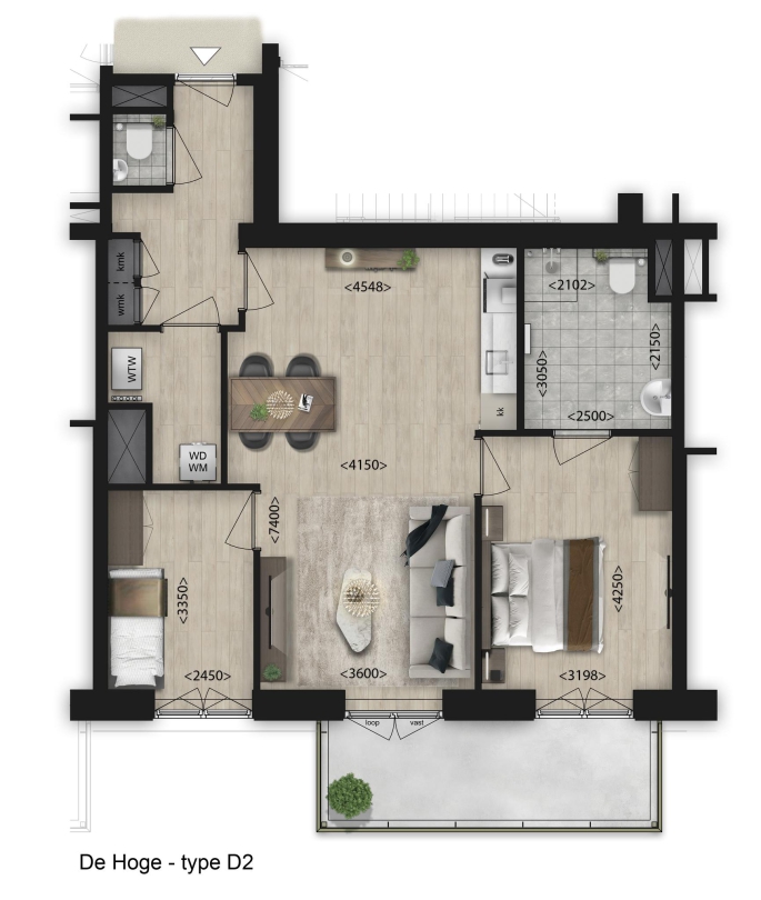 Nieuw Oden, 3-Kamer appartement, bouwnummer: 8.04, Hoogvliet rotterdam