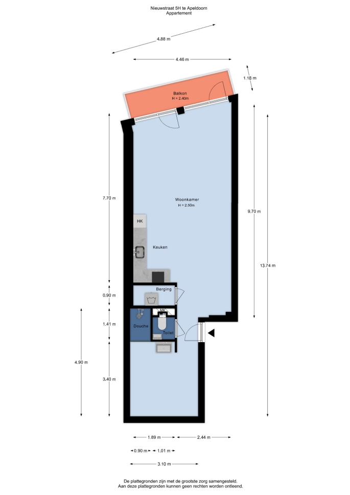 Nieuwstraat 5 H, 7311 HX, Apeldoorn