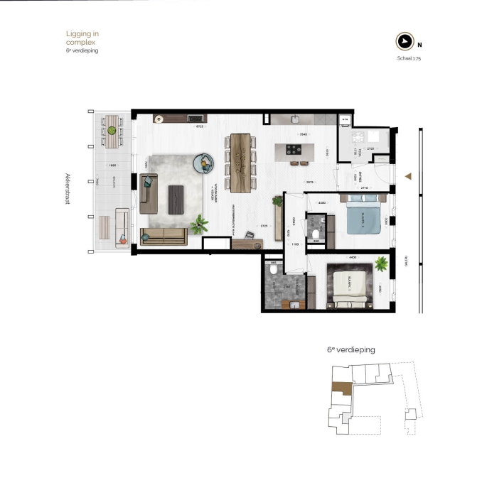 Fifth Breda, Fifth Breda TYPE N.6.05 | Appartement, bouwnummer: N.6.05, Breda