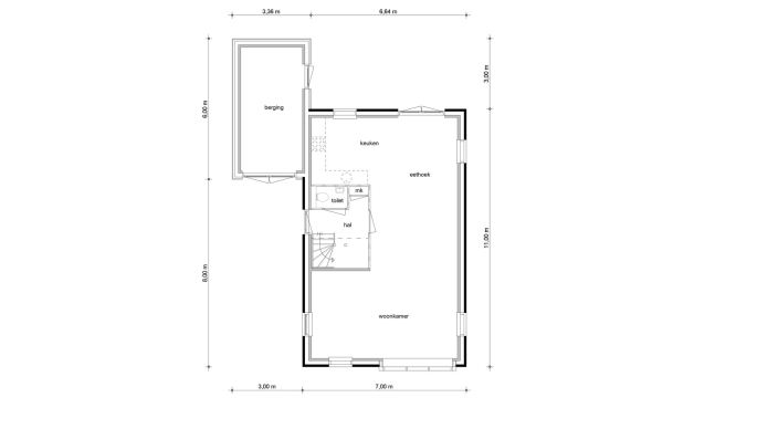 Molenweg 5 vrijstaande woningen, Type 5, bouwnummer: 5, Oudenhoorn