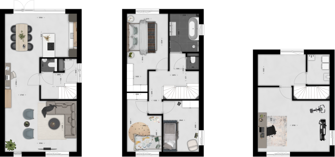 Eikenstein, Twee-onder-een-kapwoningen, Zeist