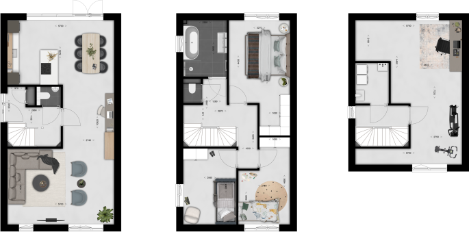 Eikenstein, Twee-onder-een-kapwoningen, Zeist