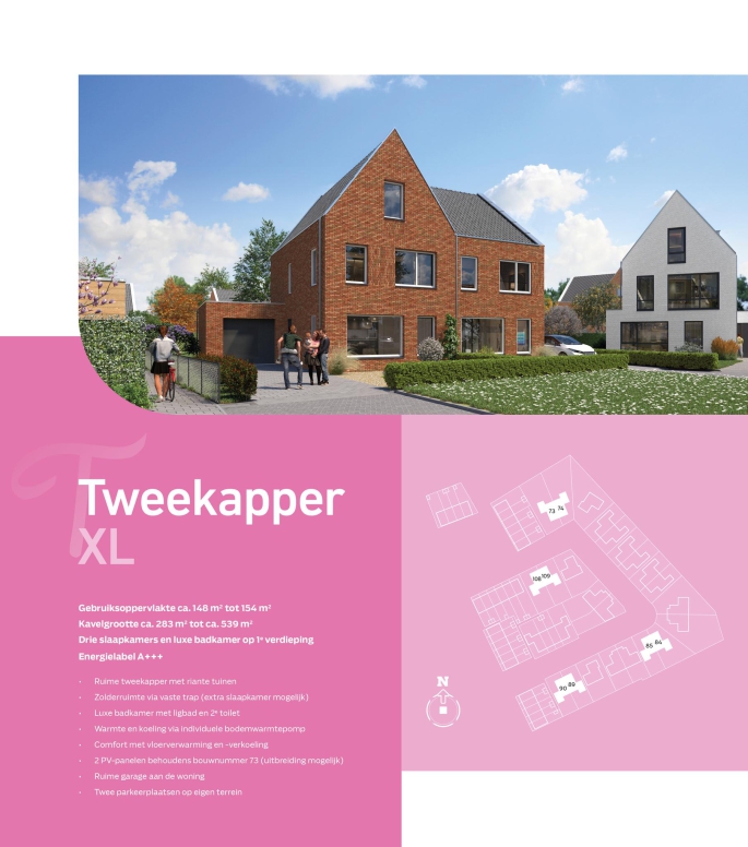 Van Bergenpark fase 3 | UITVERKOCHT, Tweekapper XL, bouwnummer: 73, Etten-leur