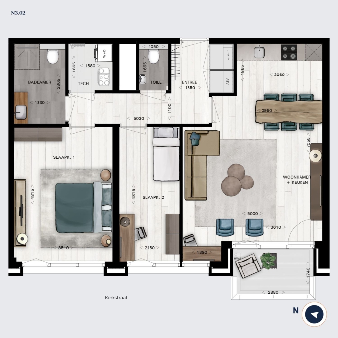 POST Breda - Nog 2 appartementen beschikbaar!, POST Breda TYPE N.3.02 | Appartement, Breda