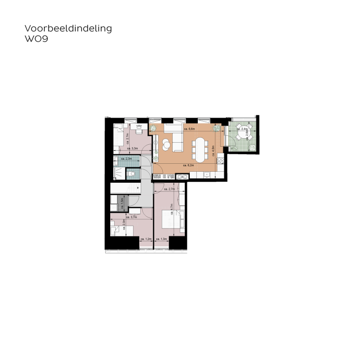 Odaklooster Venray, Appartement, bouwnummer: 9, Venray