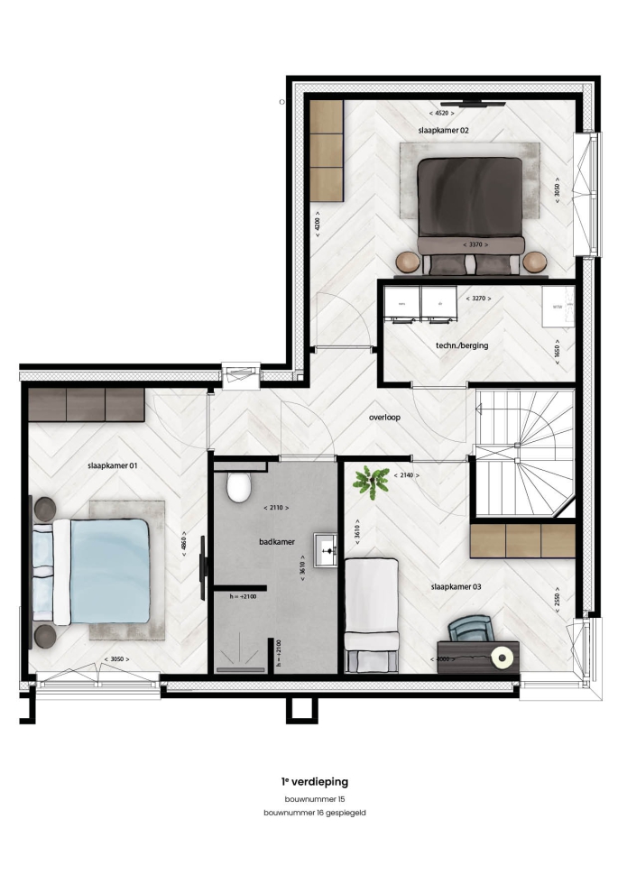 BLOSSEM Bryce, Hoekwoning | Type 9, bouwnummer: 16, Breda